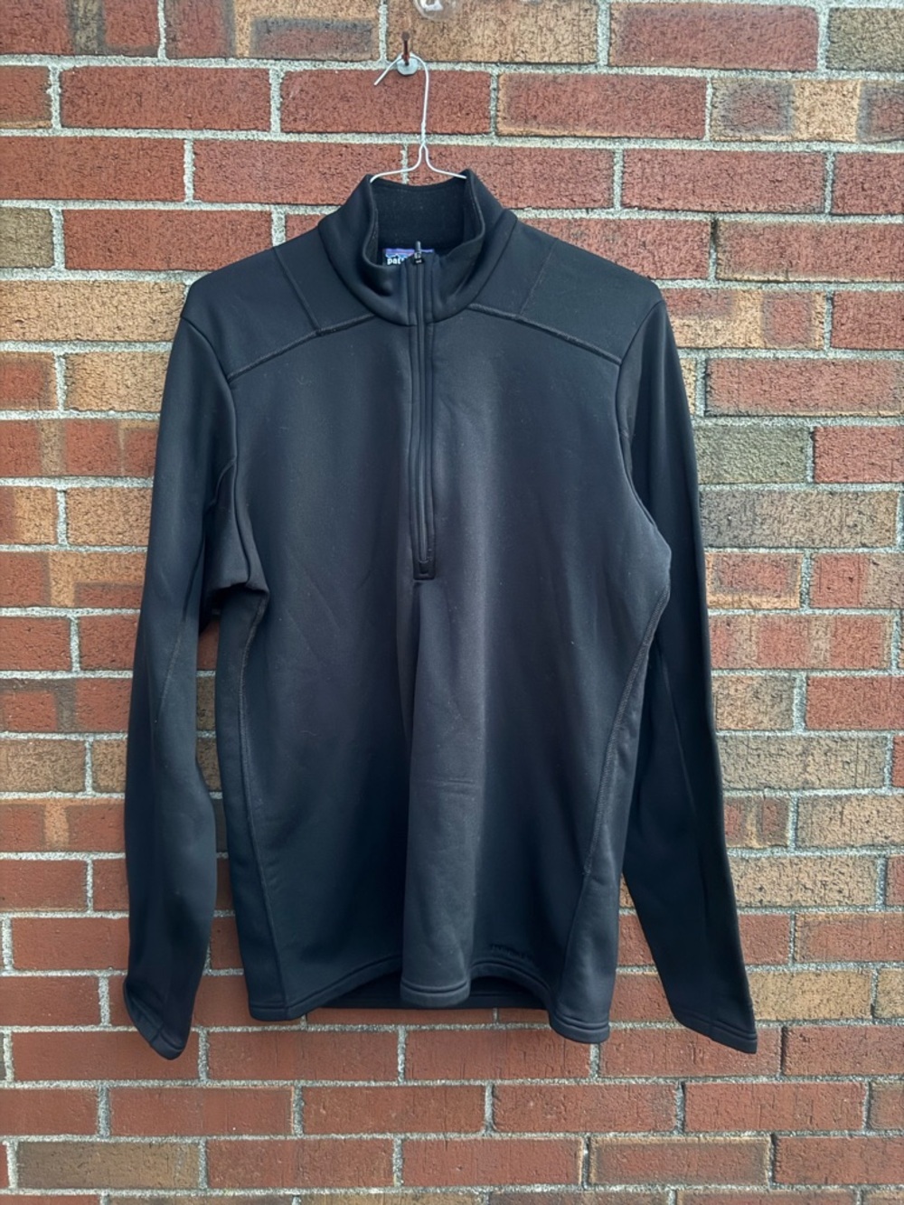 Patagonia Polartec Power Dry Black 1/4 Zip Pullover Fleece Men’s Size M